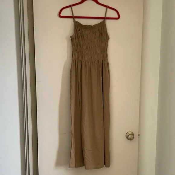 H&M | Dresses | Hm Beige Smocked Long Dress Size Small | Poshmark H&M | Dresses | Hm Beige Smocked Long Dress Size Small | Poshmark